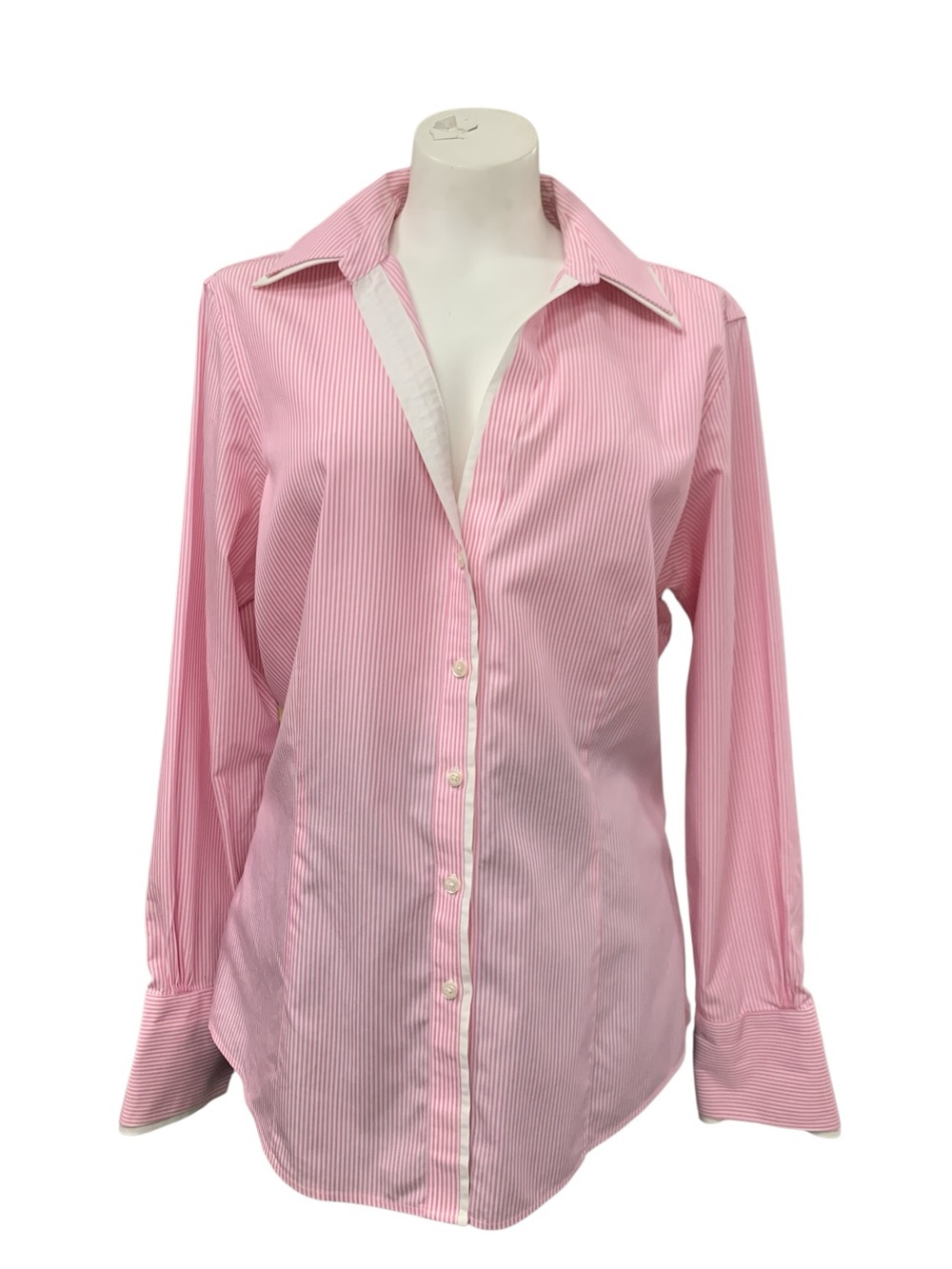 Beechers Brook Pink Pinstripe Button-Down Shirt Size XL